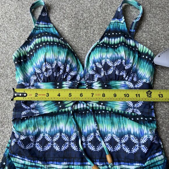 NWT Bleu Rod Beattie Womens Sun, Sea & Sand Tankini Top Sz 6 Medium Swim - Picture 10 of 10